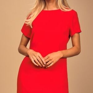Lulu's Red Sheath Mini Dress